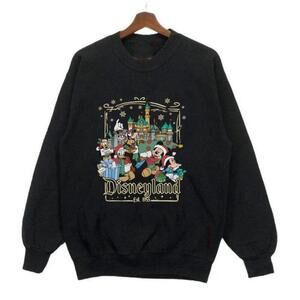 Black Dsneyland Mickey And Friends Christmas Christmas Sweatshirt